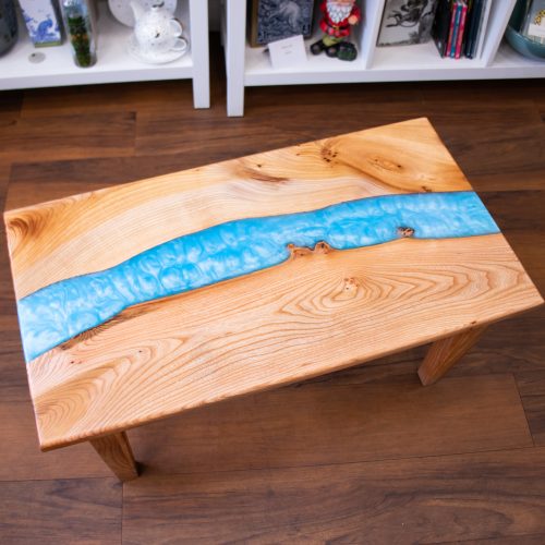 elm resin coffee table white gables galway top view